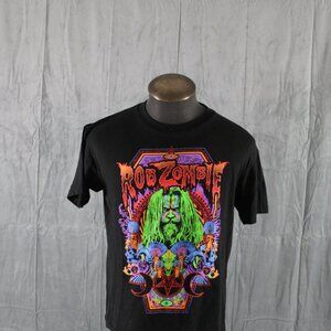 Rob Zombie Shirt - Neon Metal Graphic - Men's Medium